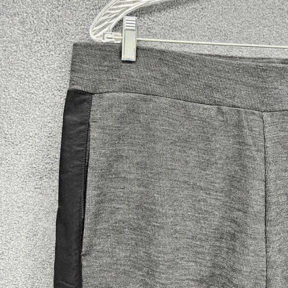 Calvin Klein Jeans Joggers Womens Large Gray Black stripe Logo sweatpants - Picture 3 of 12